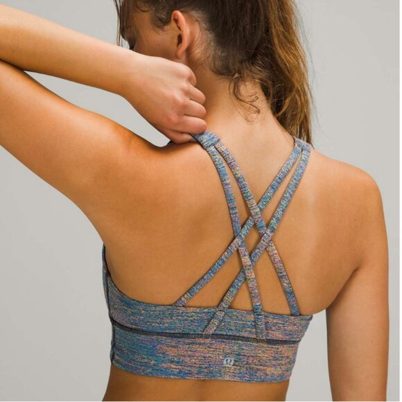 Lululemon Energy Bra High Neck Long Line *Medium Support, B–D Cup Spectral - Picture 3 of 8